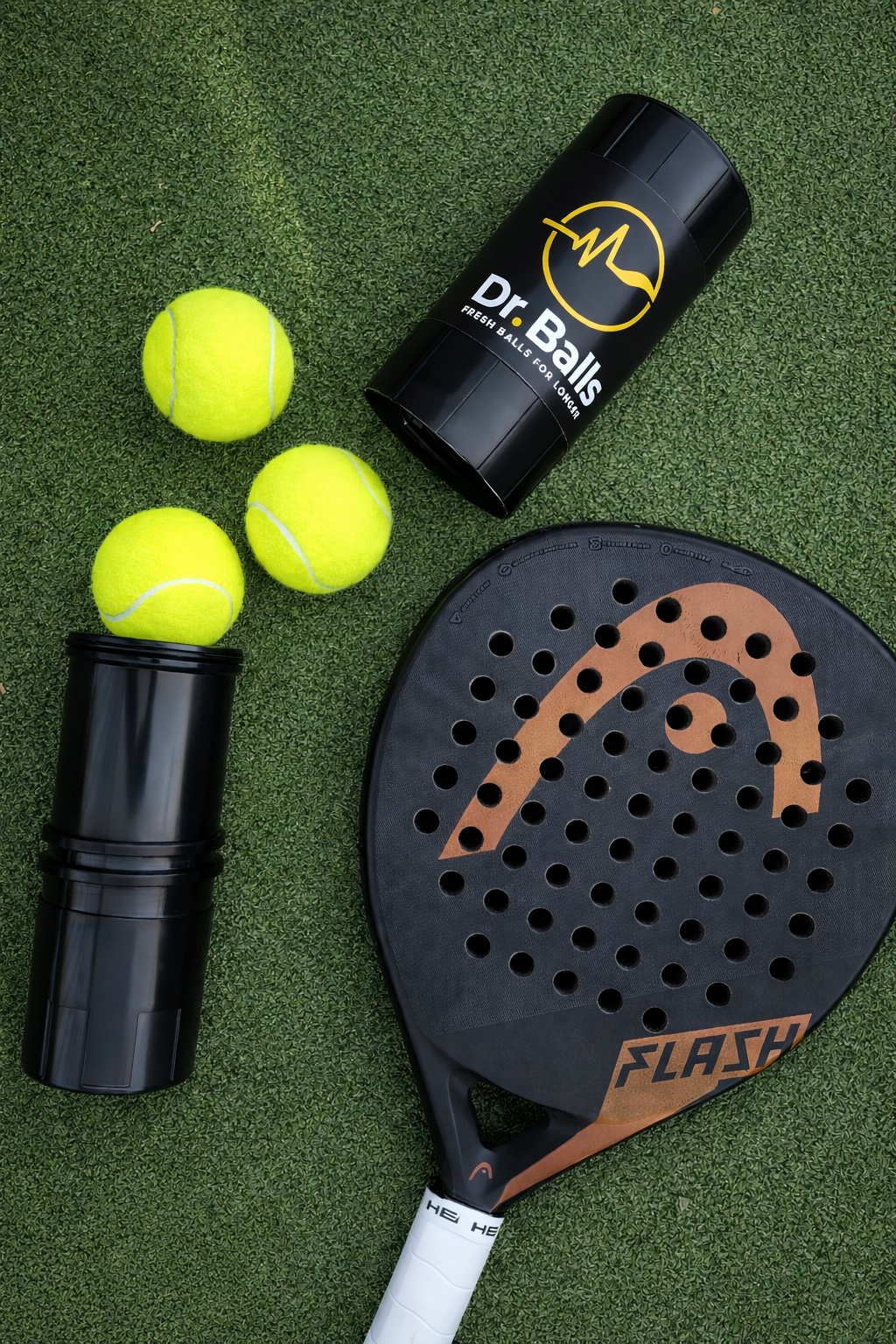 DEAL: 2x Dr. Balls Smart Pressurized Container for Padel & Tennis Balls (3 Balls)